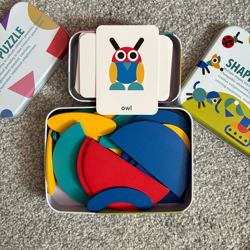 Colorful Creatures Shapes Arranger